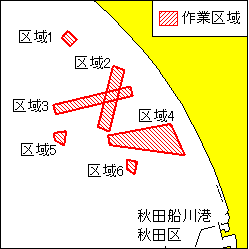 定置網撤去（秋田船川港付近）その１