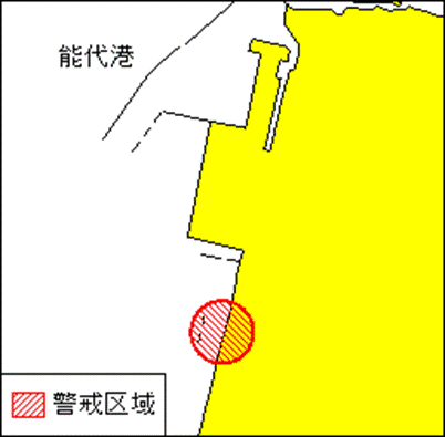 燃焼試験（能代港付近）