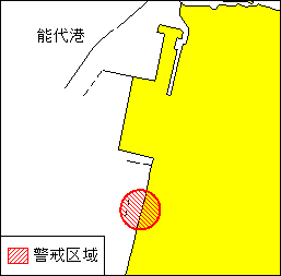 燃焼試験（能代港付近）