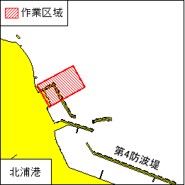 潜水作業（男鹿半島、北浦港）