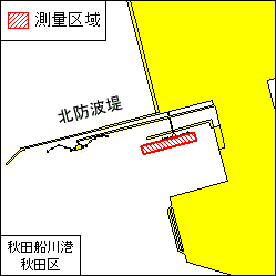 深浅測量（秋田船川港秋田区第１区）