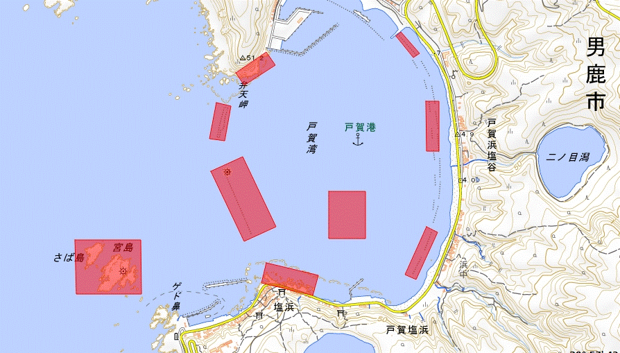 潜水作業（戸賀港）