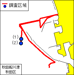 海底地盤調査(秋田船川港秋田区第2区)