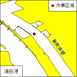 灯浮標撤去及び設置作業(酒田港)