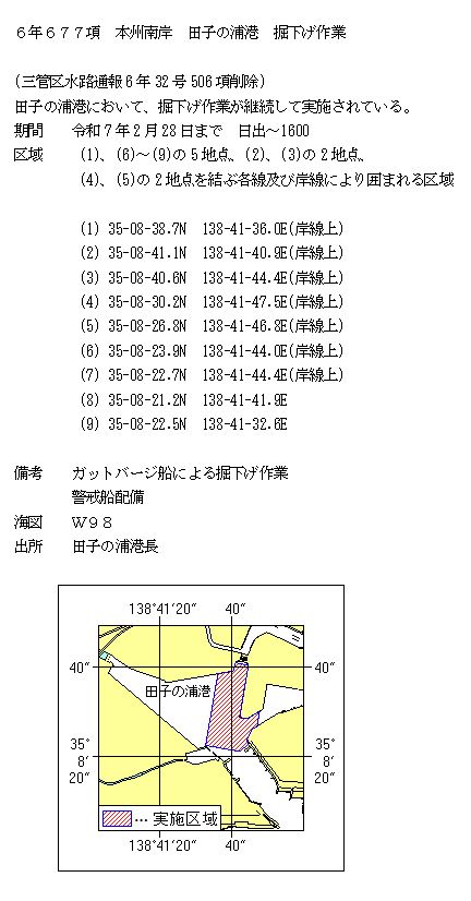 水路通報掲載内容