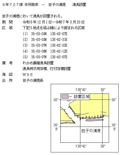 水路通報掲載内容