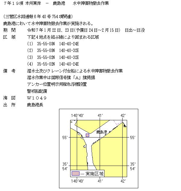 水路通報掲載内容