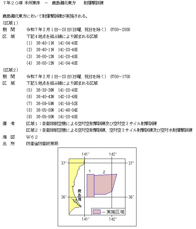 水路通報掲載内容