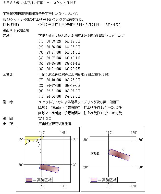 水路通報掲載内容