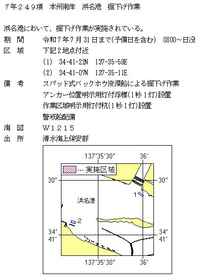 水路通報掲載内容