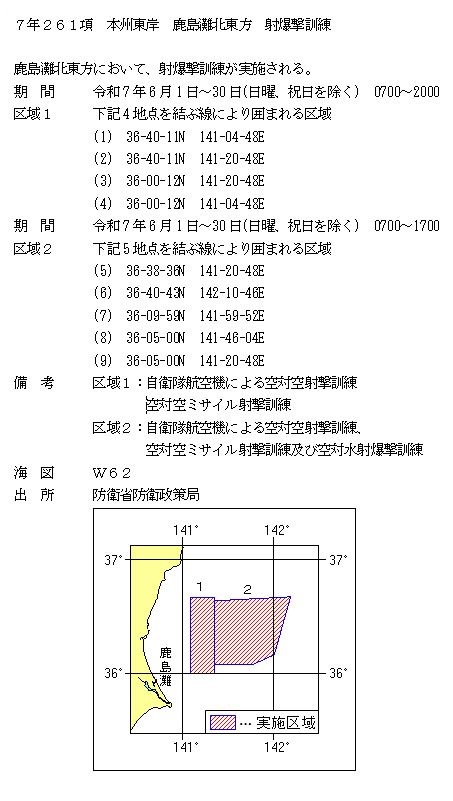 水路通報掲載内容