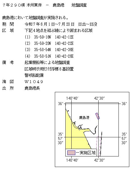 水路通報掲載内容