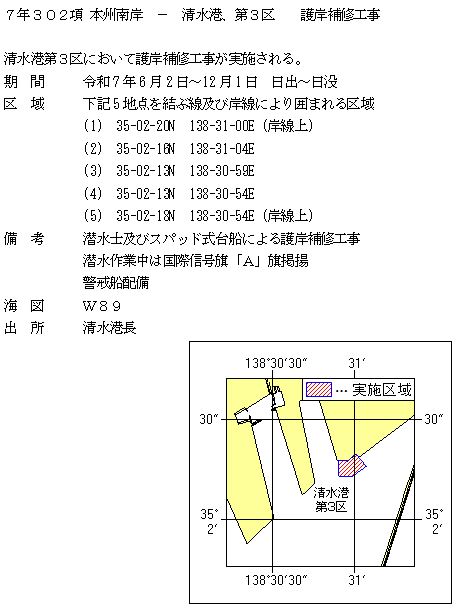 水路通報掲載内容