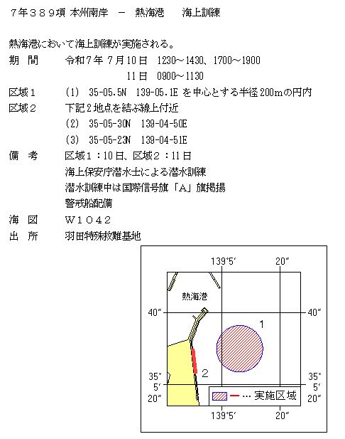 水路通報掲載内容