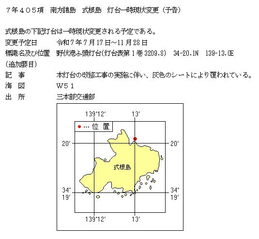 水路通報掲載内容