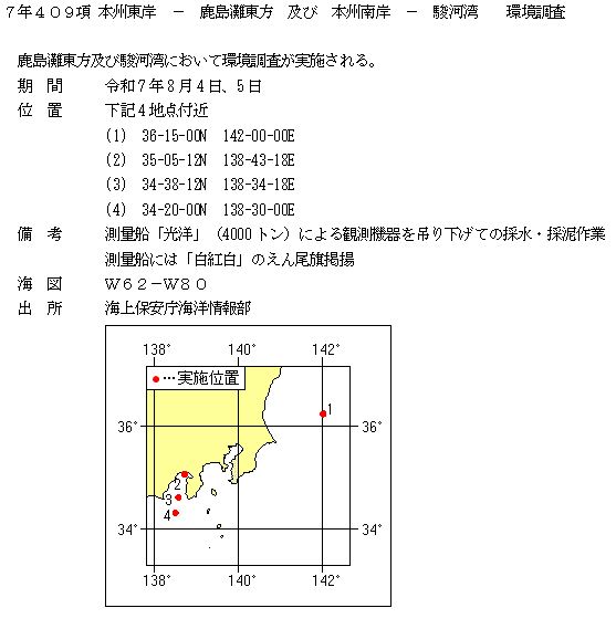 水路通報掲載内容