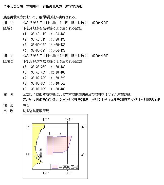 水路通報掲載内容