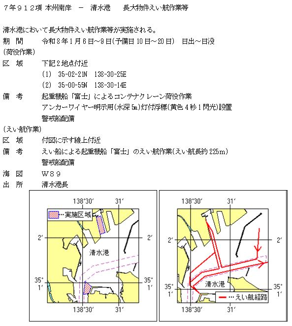水路通報掲載内容