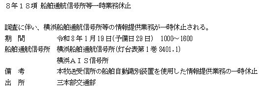 水路通報掲載内容