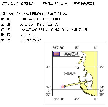 水路通報掲載内容