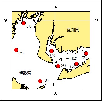 海洋調査海域図