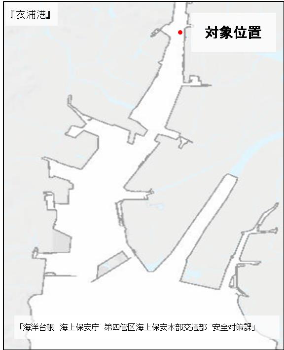 灯浮標消灯位置図