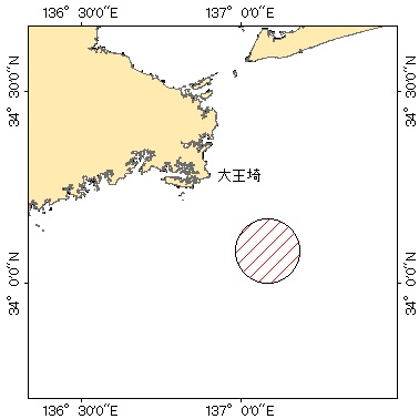 射撃訓練海域図