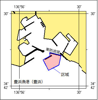 消波ブロック設置作業位置図