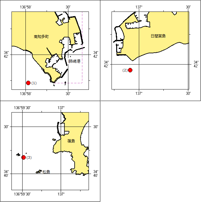 魚礁設置位置図