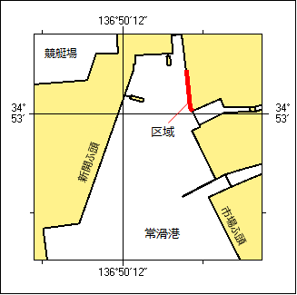 護岸倒壊位置図