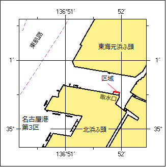 クラゲ防止網設置位置図