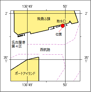 灯付浮標消灯位置図