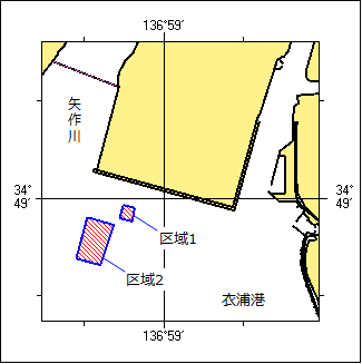 水深減少位置図