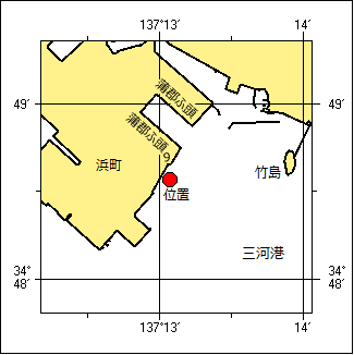 灯付浮標不存在位置図