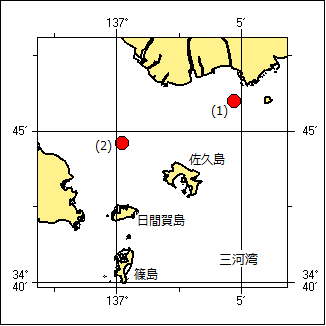 灯浮標交換作業位置図