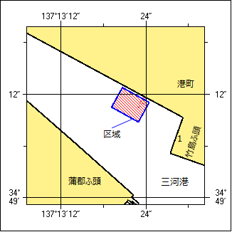 桟橋補修作業位置図