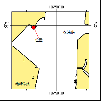 灯付浮標不存在位置図