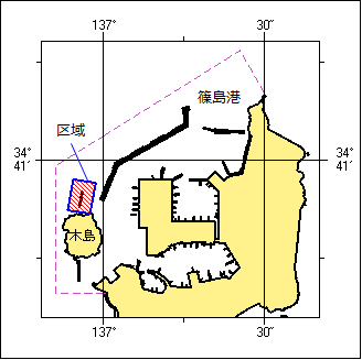 防波堤補修工事位置図