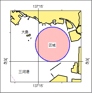 ヨットレース位置図