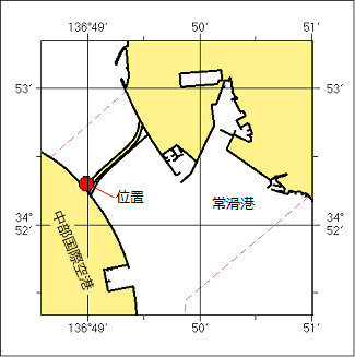 水中障害物存在位置図
