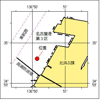 灯付浮標消灯位置図