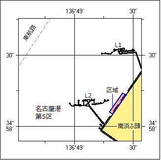 クラゲ防止網設置位置図