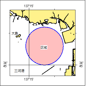 ヨットレース位置図