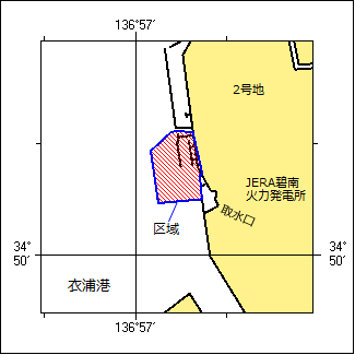 桟橋撤去工事位置図