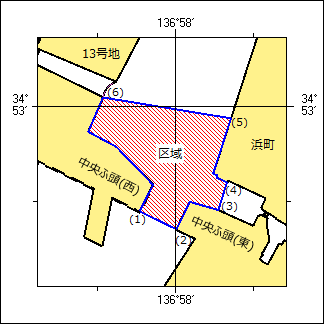 航泊禁止位置図