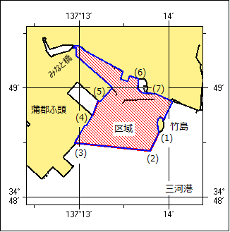 航泊禁止位置図