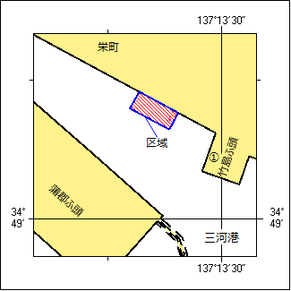 水難救助訓練位置図
