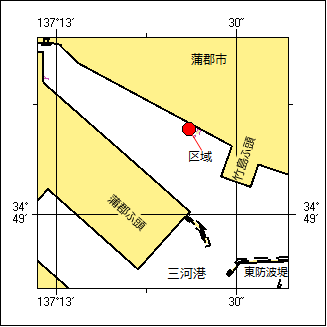 水難救助訓練位置図
