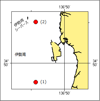 灯浮標移設（予告）位置図