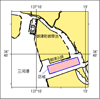 水難救助訓練位置図